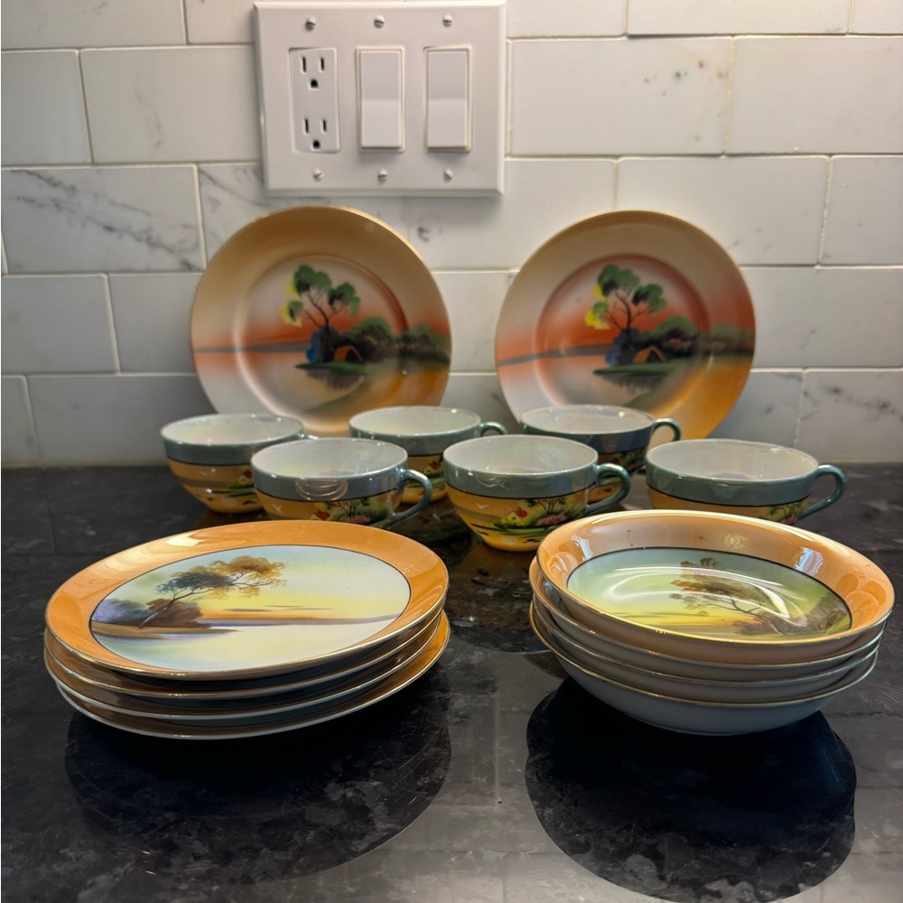Noritake & Chikaramach Lustreware Dishes and Cups